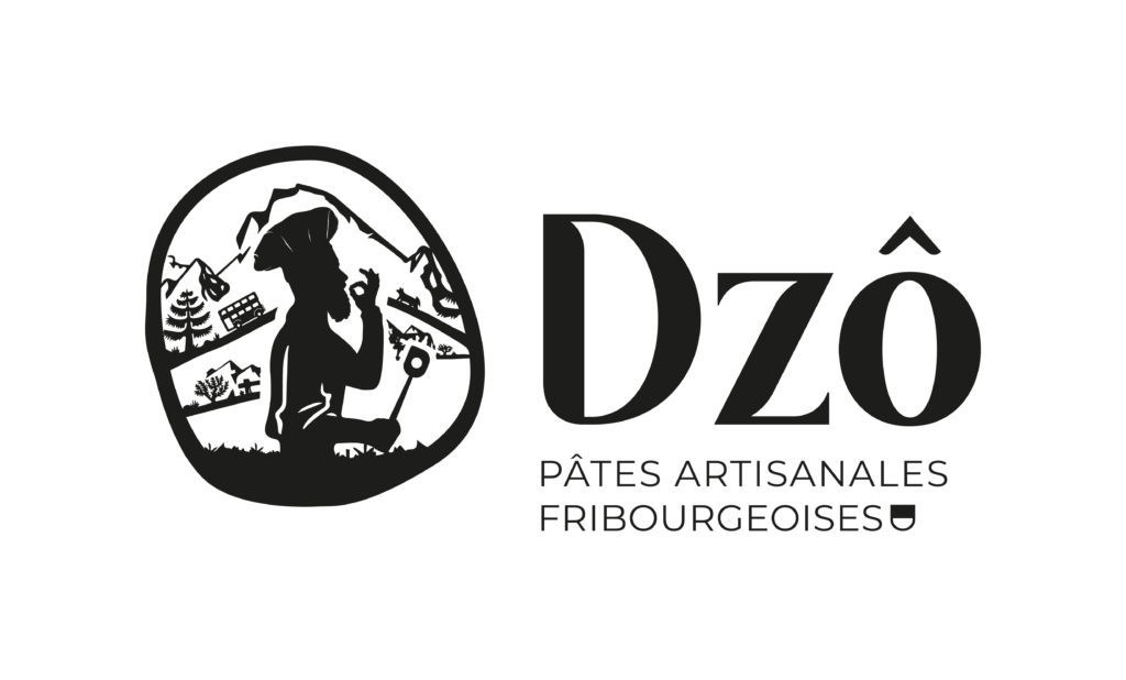 Logo Dzô Pâtes Artisanales Noir - Fond blanc